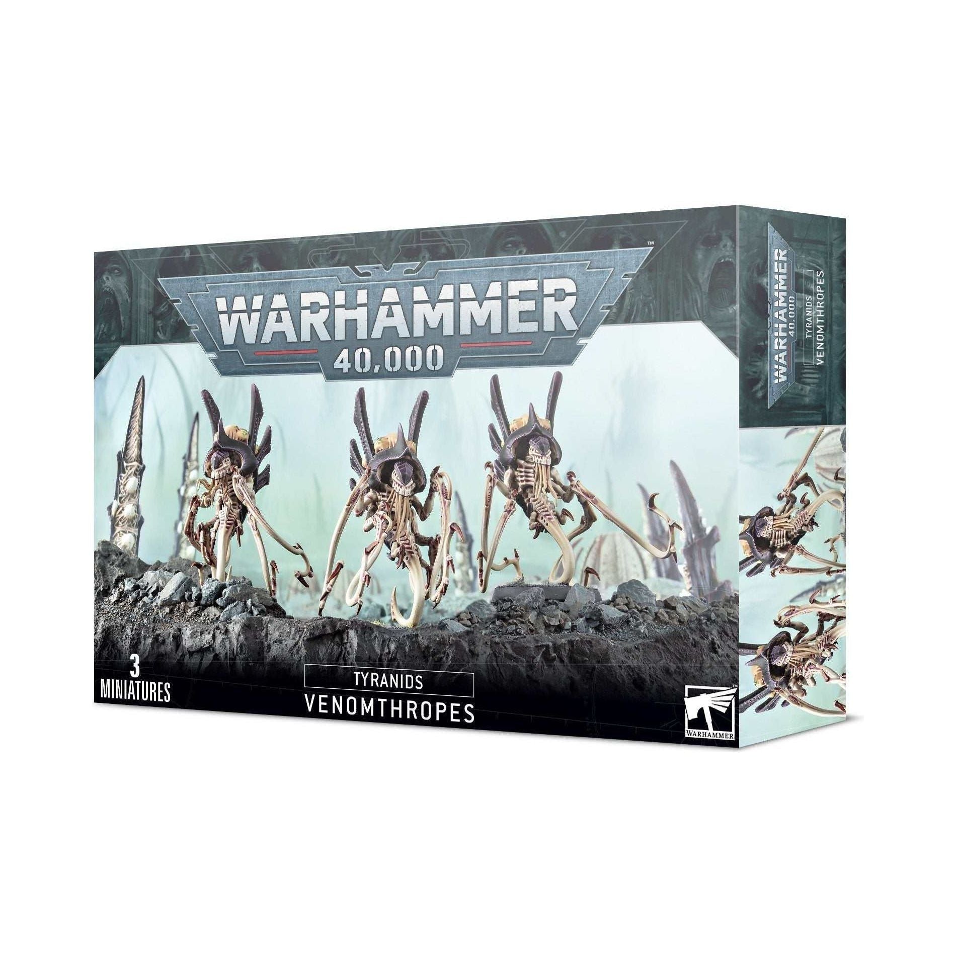 Warhammer 40000 Tyranids Venomthropes miniatures box set.