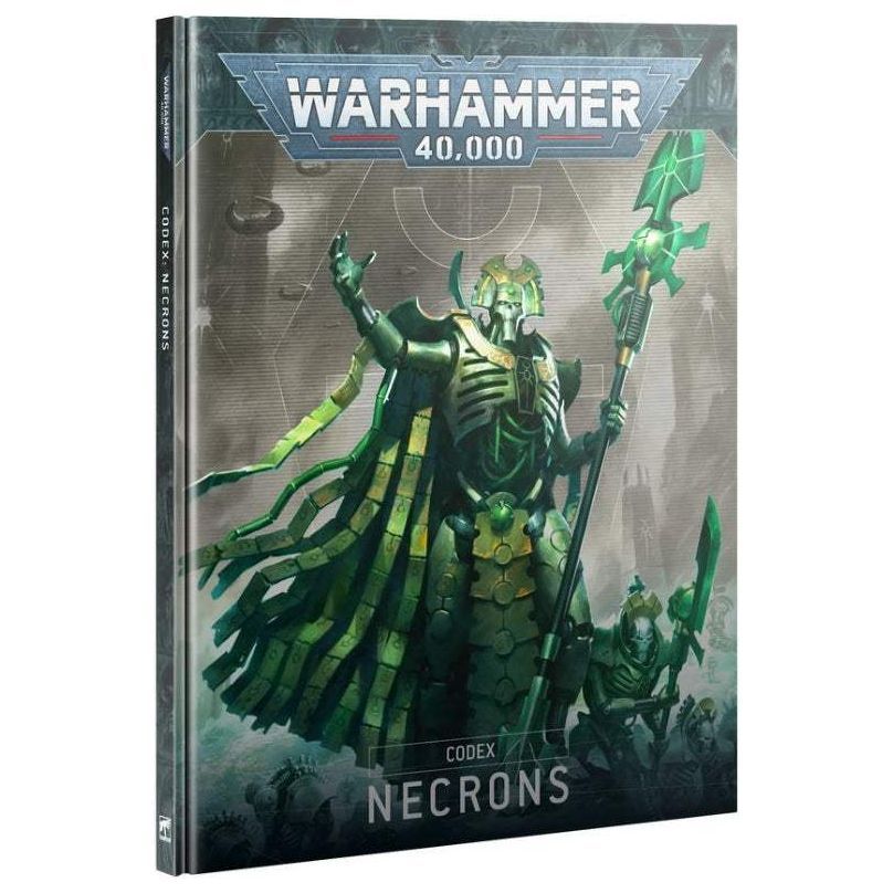 Warhammer 40000: Codex Necrons hardcover book featuring Necron artwork.