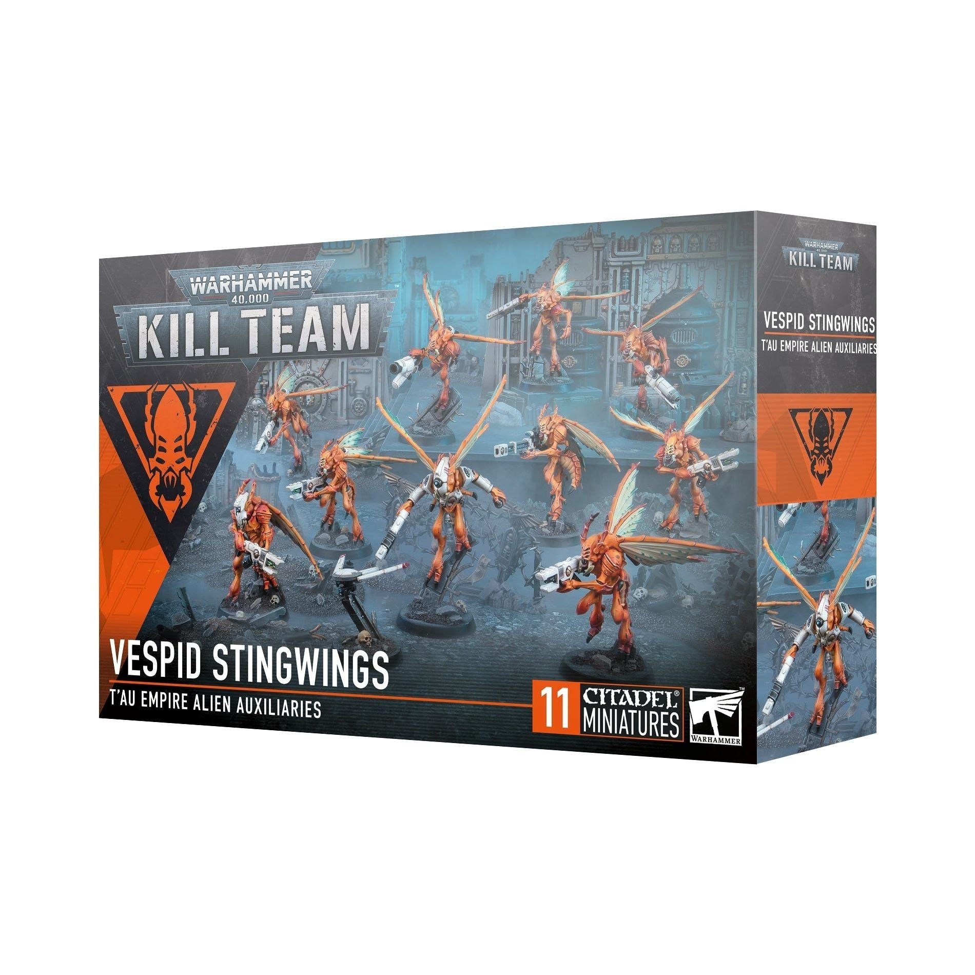 Warhammer 40000 Kill Team T'au Empire Vespid Stingwings box set.