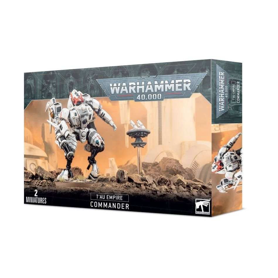 Warhammer 40000 T'au Empire Commander model kit packaging.