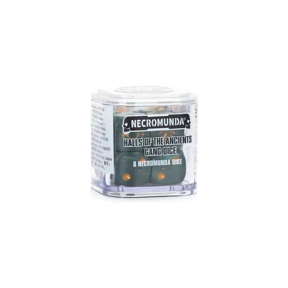 Warhammer: Necromunda Halls of the Ancients Gang Dice in clear container